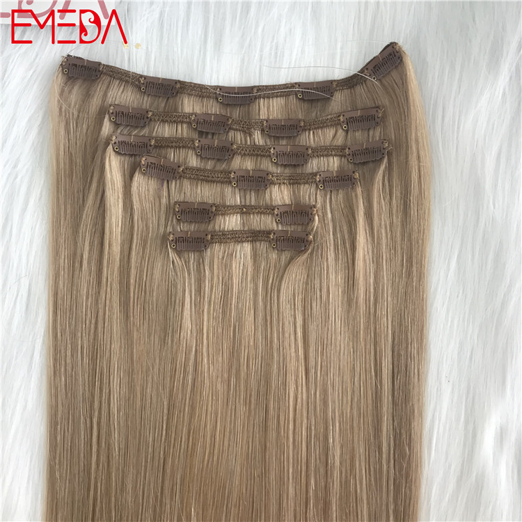 Best seamless hair extensions thick end clip on hair extension quotation YJ288
